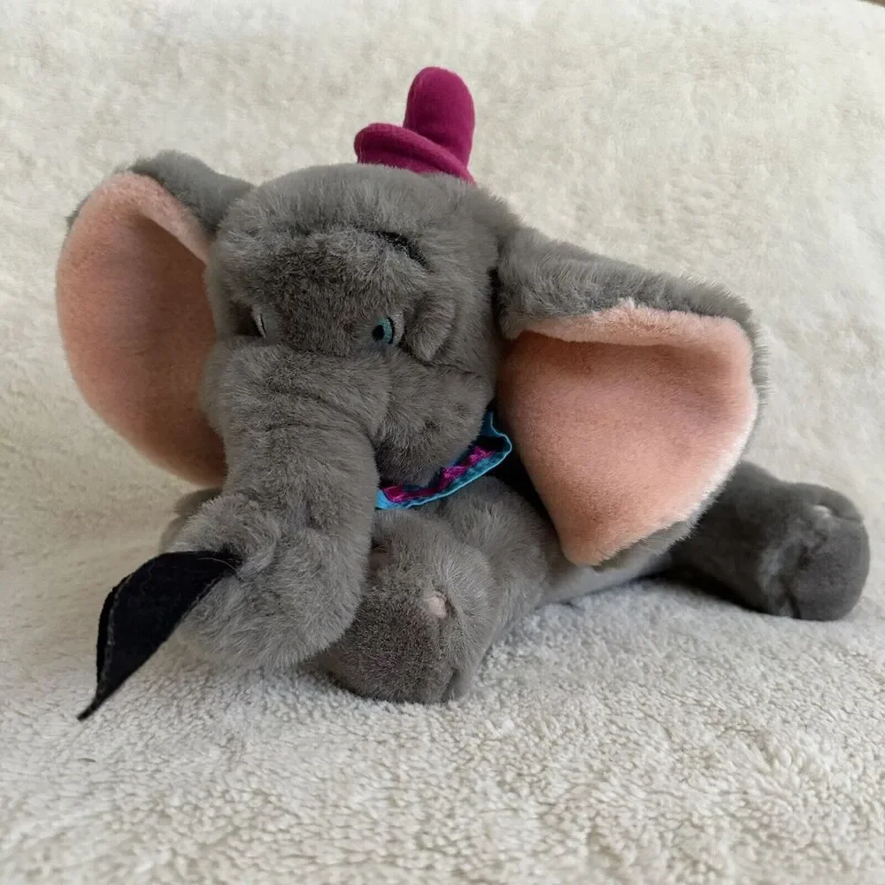 Vintage Walt Disney Company Dumbo 12” Plush Doll Elephant Stuffed Animal
